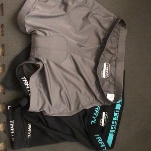 2 women’s padded bicycle shorts